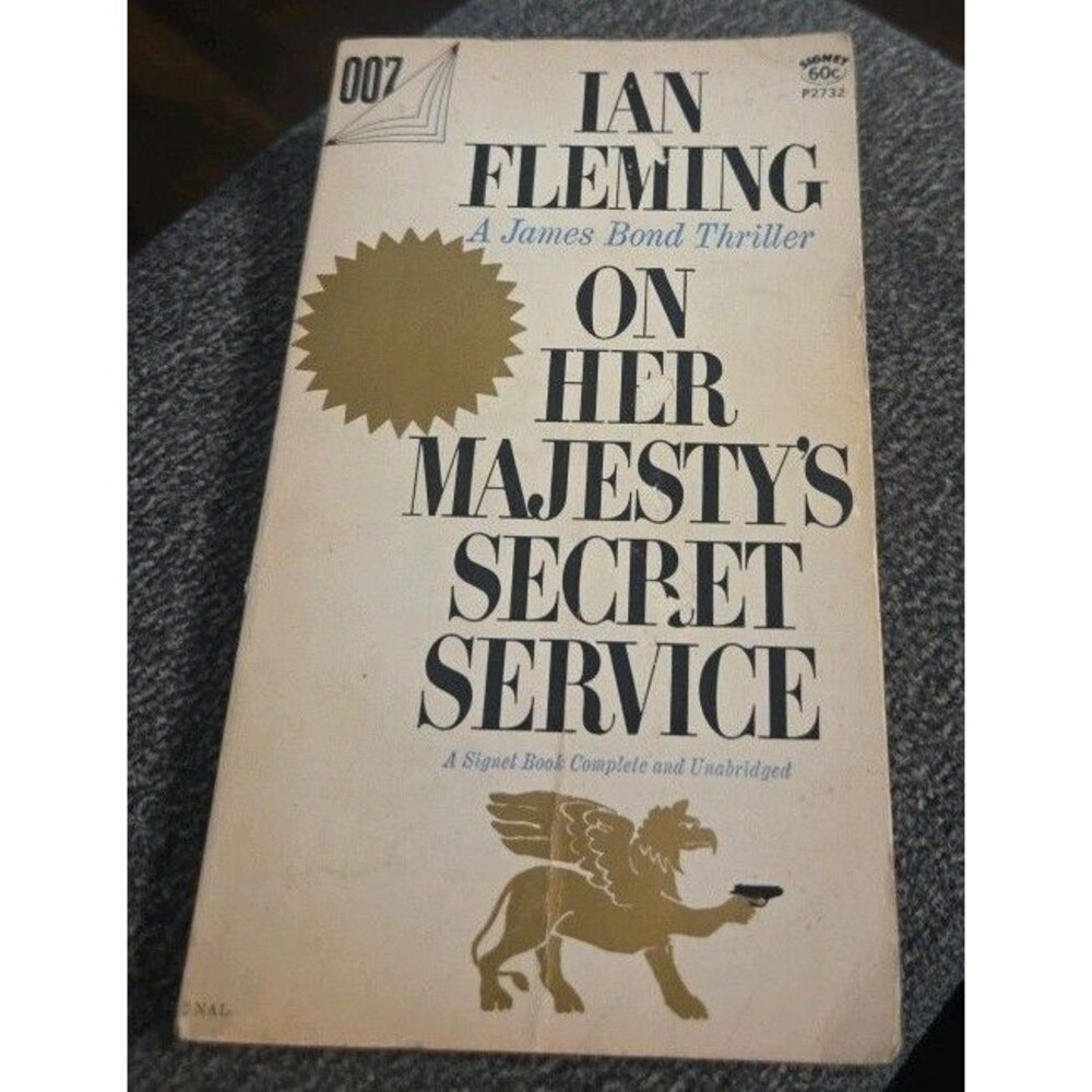 Signet James Bond Thriller PB Book Ian Fleming On Her Majesty's Secret Service